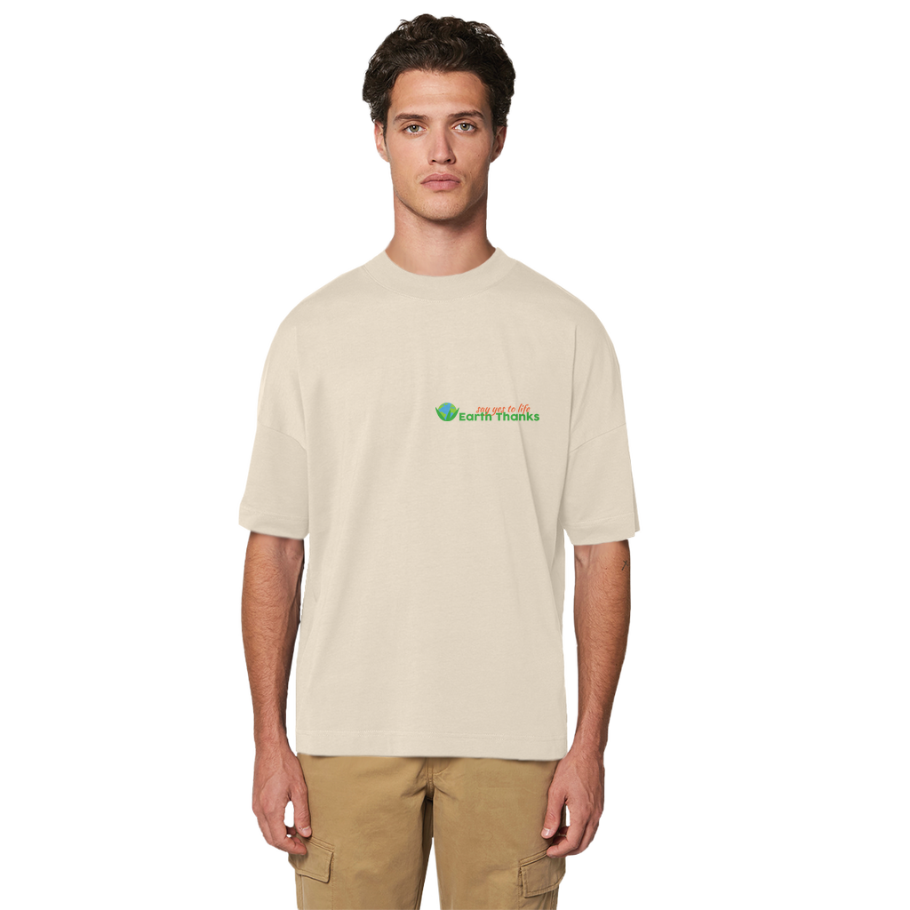 Say Yes to Life Earth Thanks! Premium Organic Oversized T-Shirt