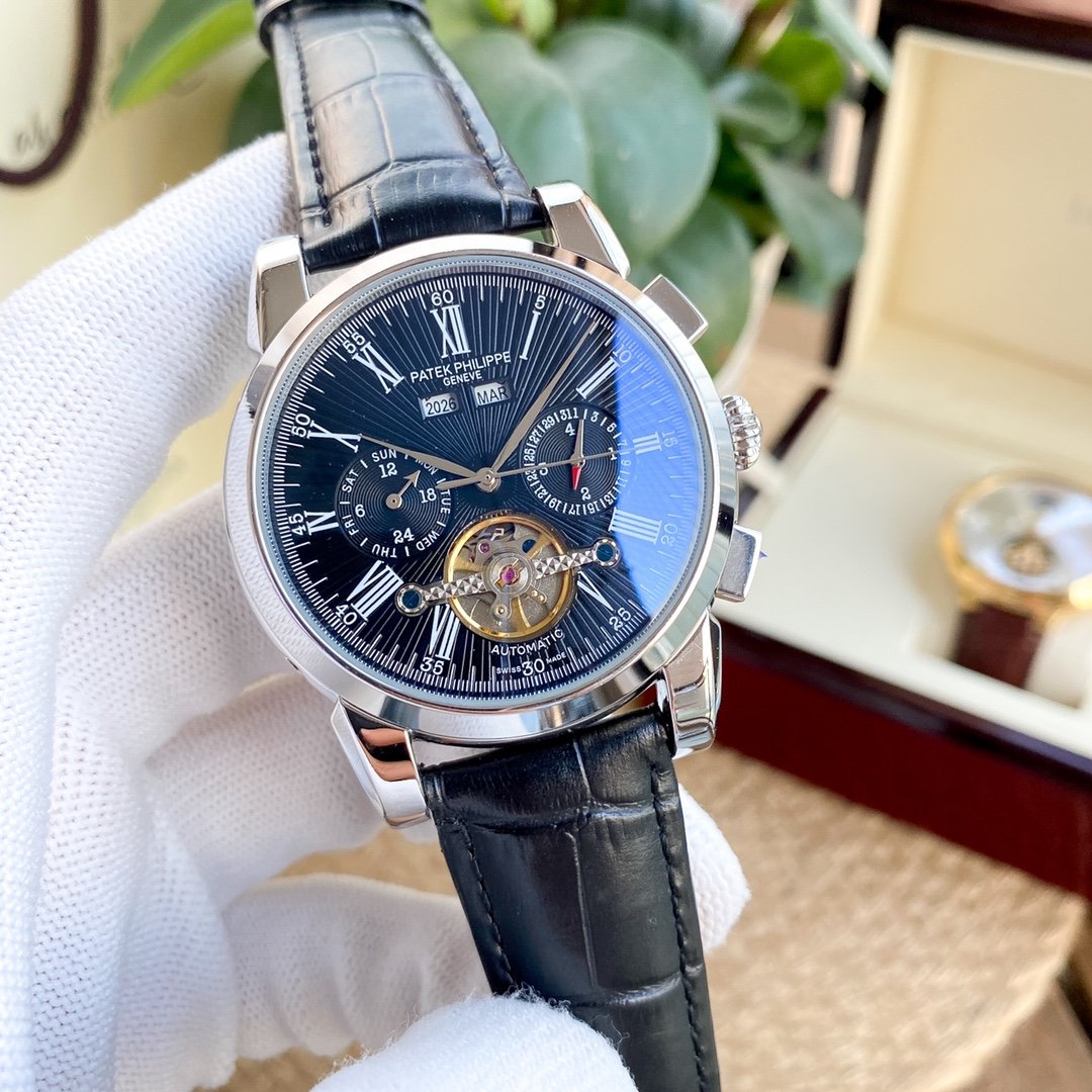 PATEK ANNUAL CALENDAR 42MM LEATHER STRAP