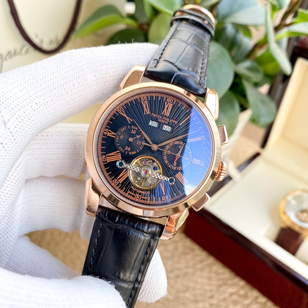 PATEK ANNUAL CALENDAR 42MM LEATHER STRAP