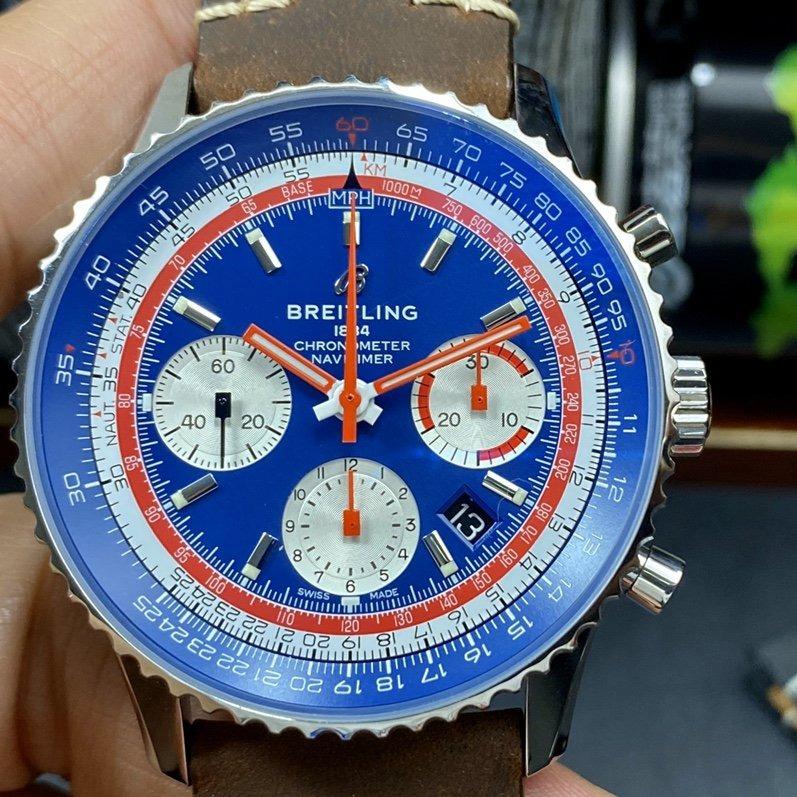 NAVITIMER B01 STEEL CASE BLUE DIAL