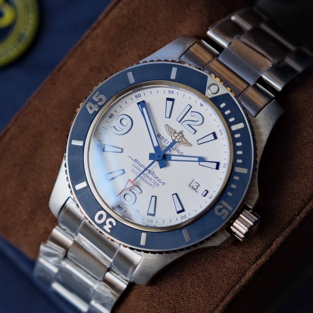 SUPER OCEAN 42 STAINLESS STEEL WHITE DIAL
