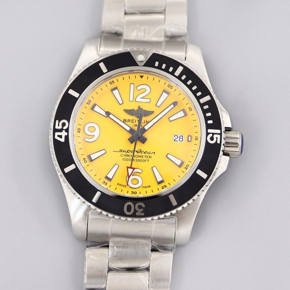 SUPEROCEAN 44MM STAINLESS STEEL YELLOW DIAL