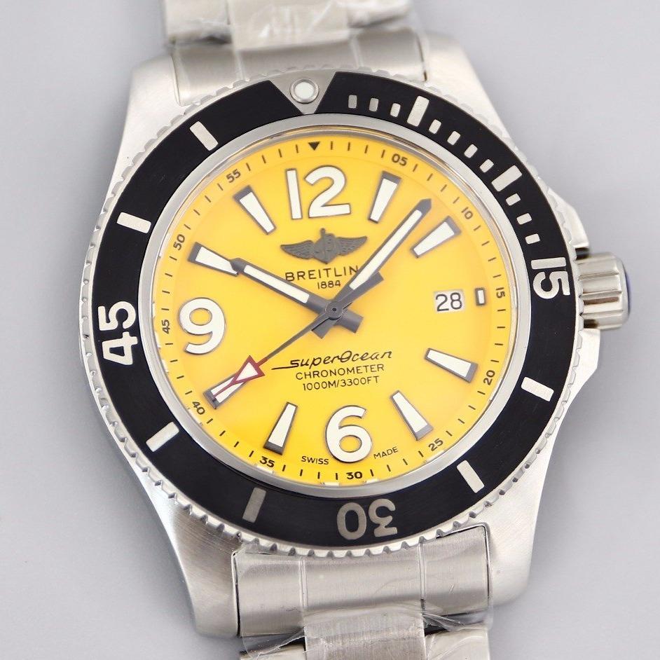 SUPEROCEAN 44MM STAINLESS STEEL YELLOW DIAL