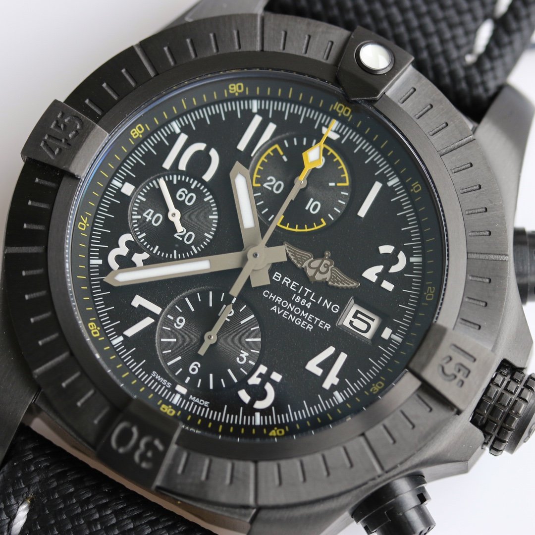 AVENGER 45MM CHRONOGRAPH NIGHT MISSION BLACK