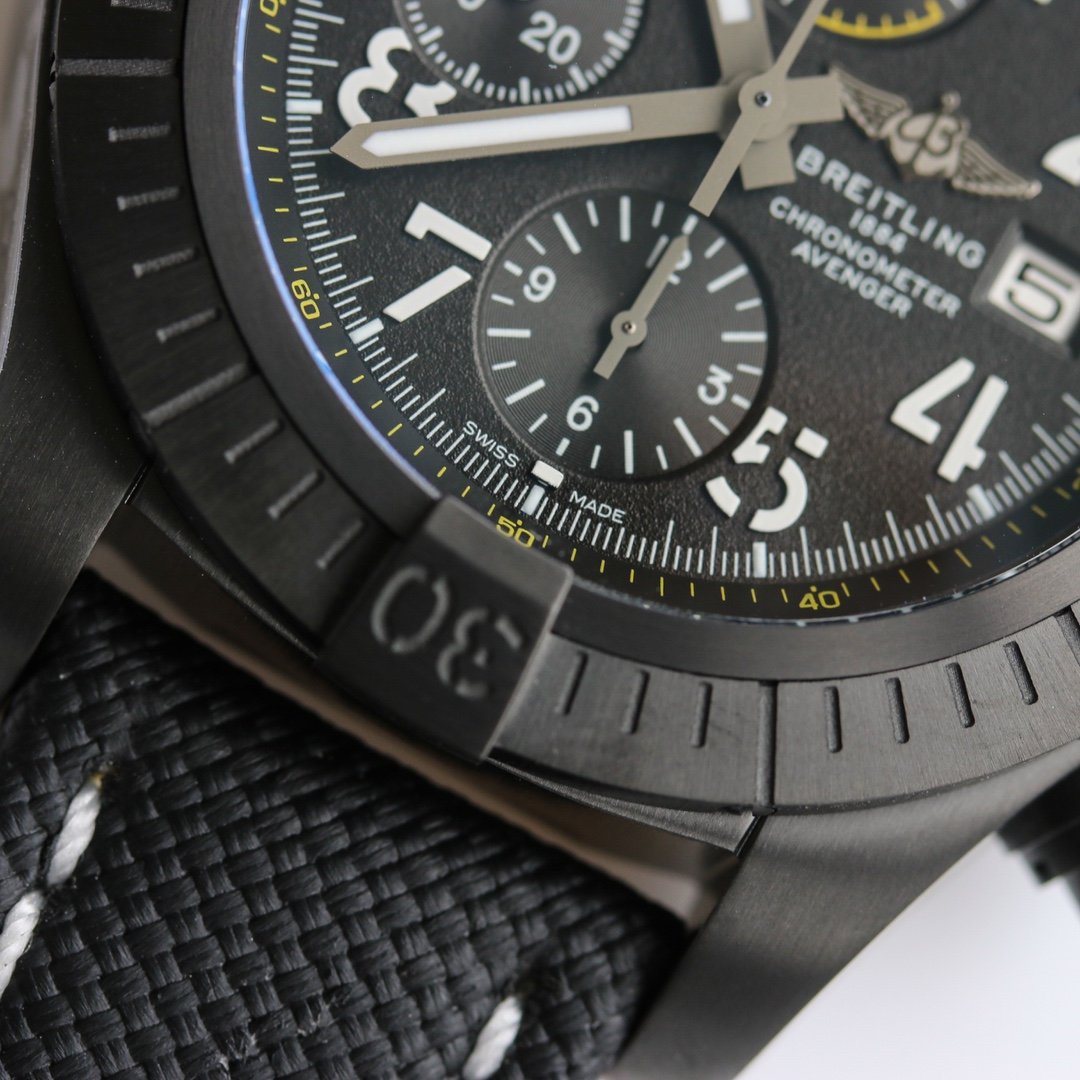 AVENGER 45MM CHRONOGRAPH NIGHT MISSION BLACK