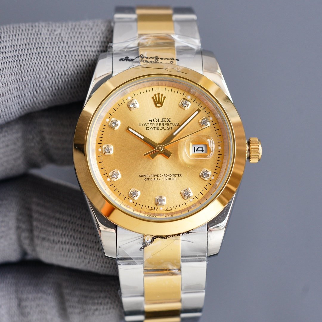 DATEJUST 41MM OYSTER PERPETUAL DATEJUST DIAMOND NUMERALS