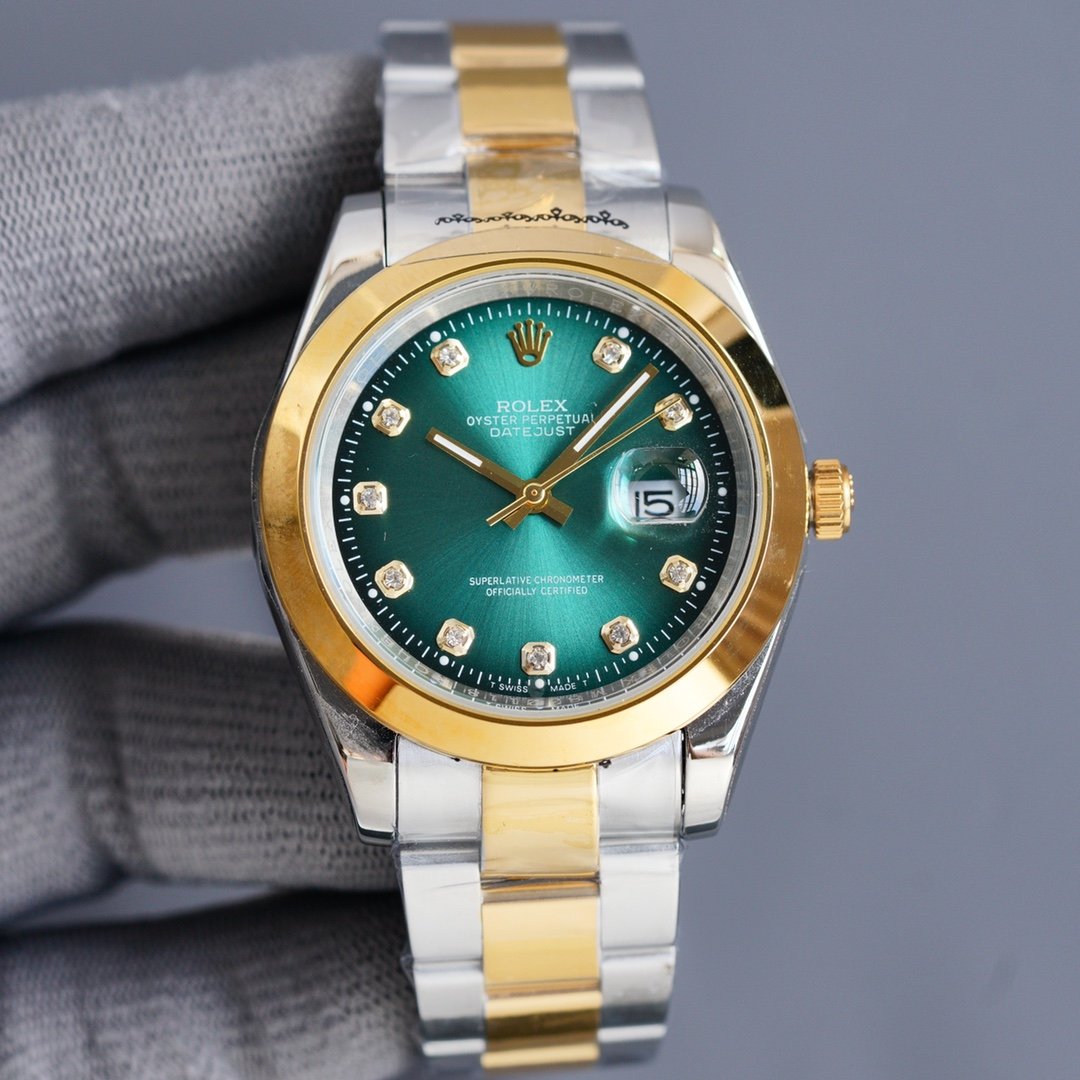 DATEJUST 41MM OYSTER PERPETUAL DATEJUST DIAMOND NUMERALS