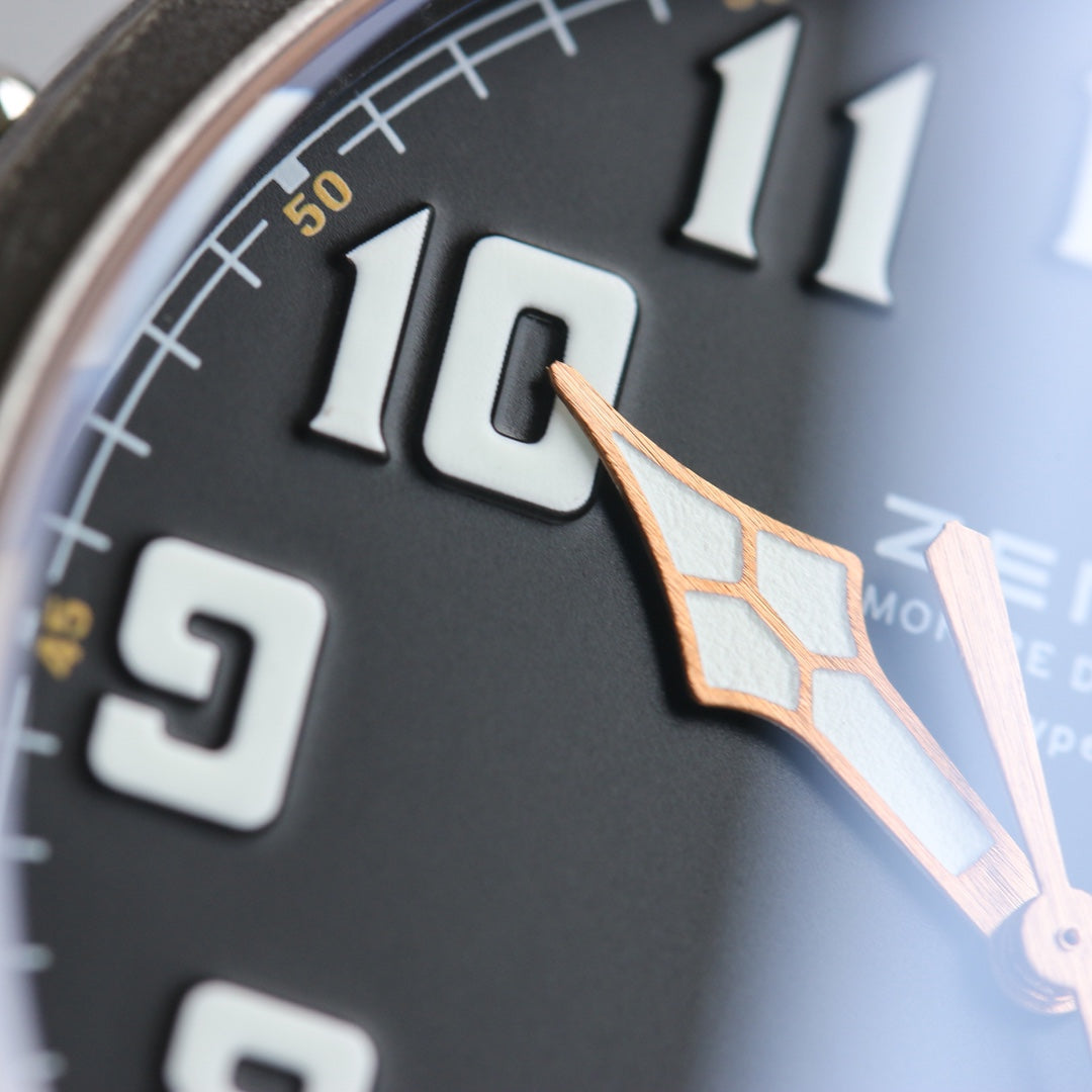 PYLOT TYPE 20 45MM STEEL BLACK DIAL