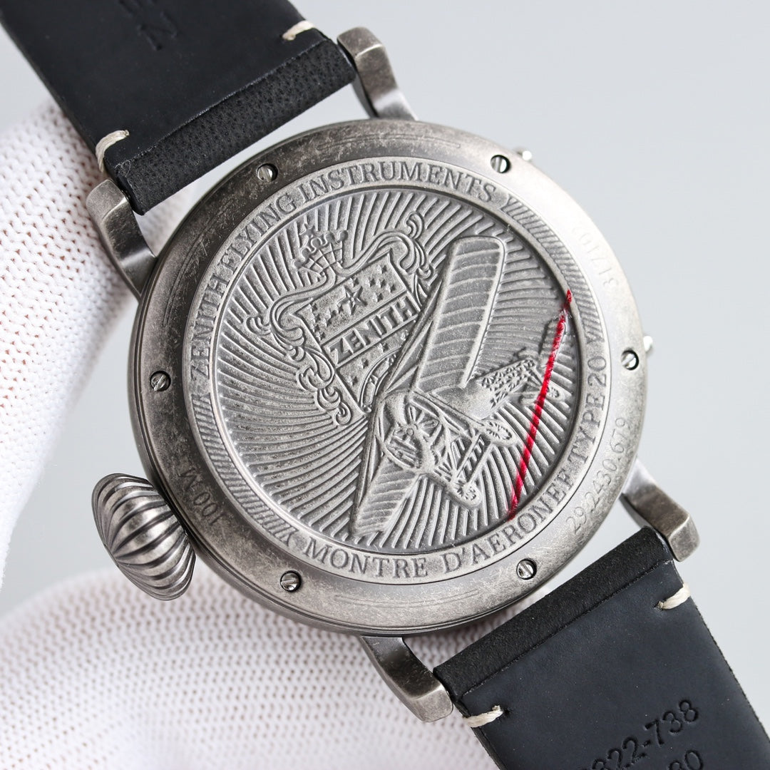 PYLOT TYPE 20 45MM STEEL BLACK DIAL