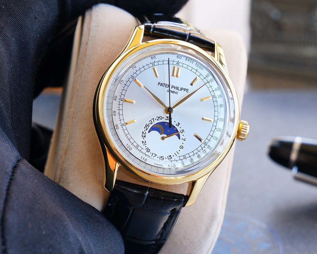 PATEK CALATRAVA 40 GOLD CASE MOONPHASE