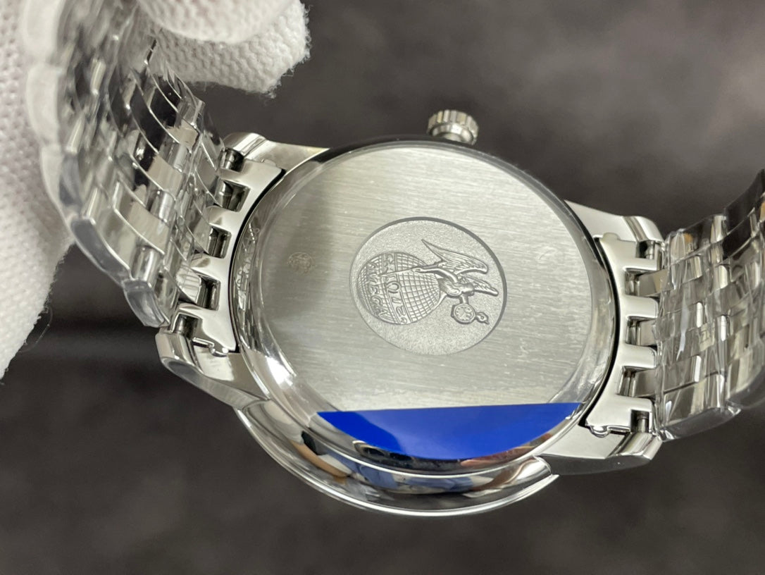 DEVILLE PRESTIGE 39.5MM STEEL BLUE DIAL