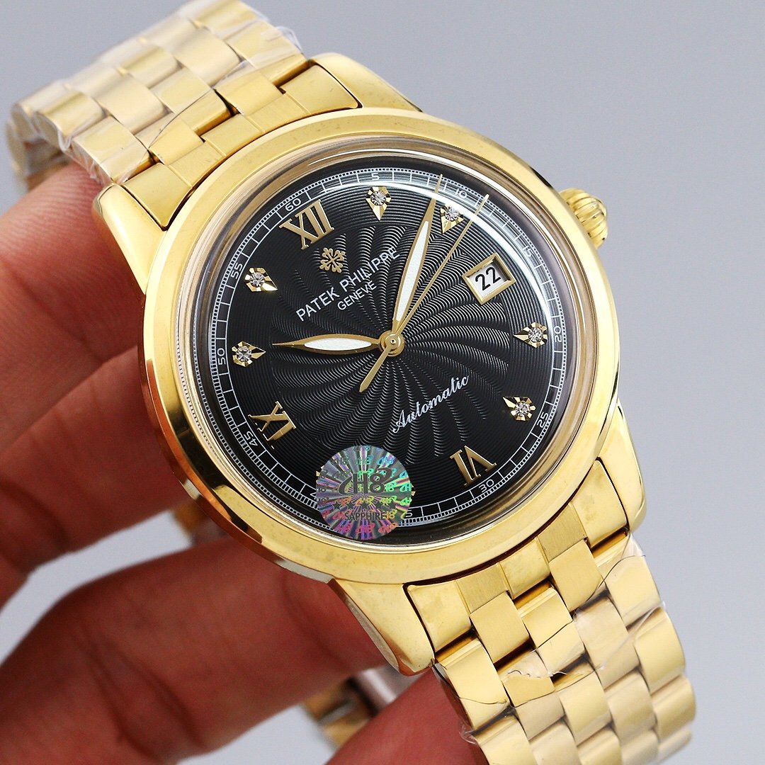 PATEK CALATRAVA 40MM GOLD CASE WHITE DIAL