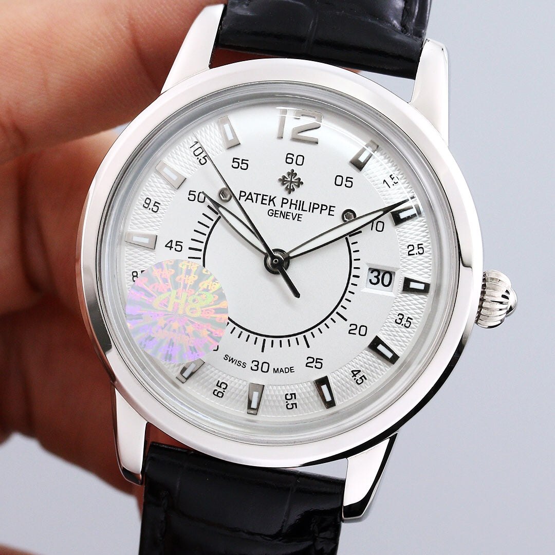 PATEK CALATRAVA 40MM DATE WHITE DIAL
