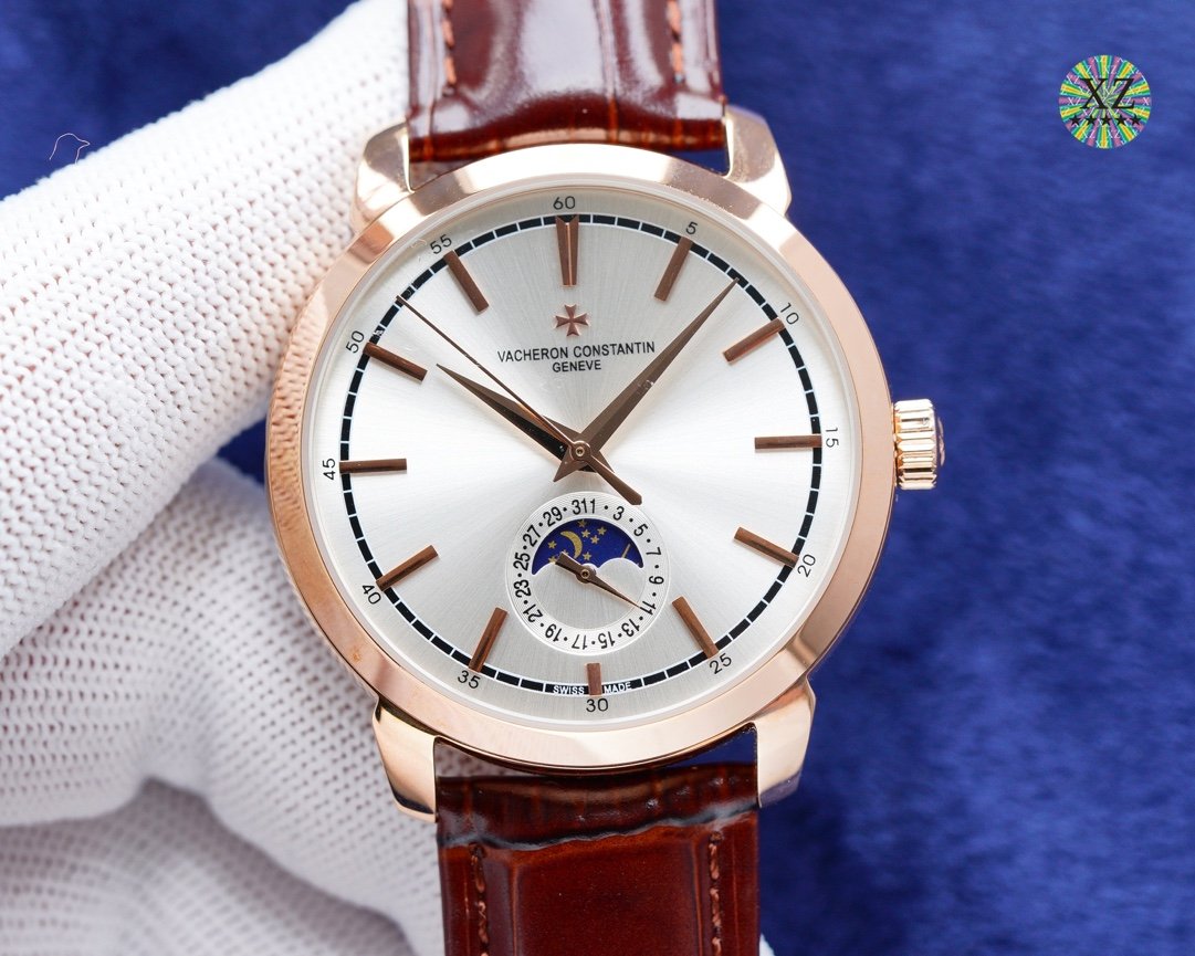 PATEK CALATRAVA 40MM ROSE GOLD CASE MOONPHASE