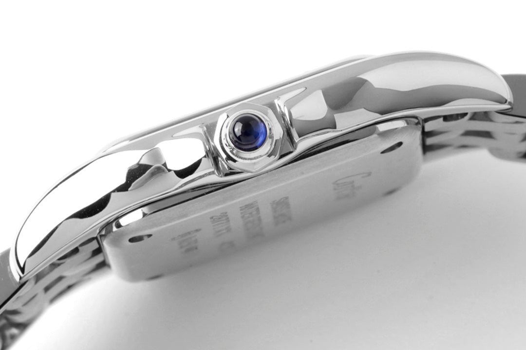 PANTHERE DE CARTIE 22MM QUARTZ STEEL WHITE DIAL