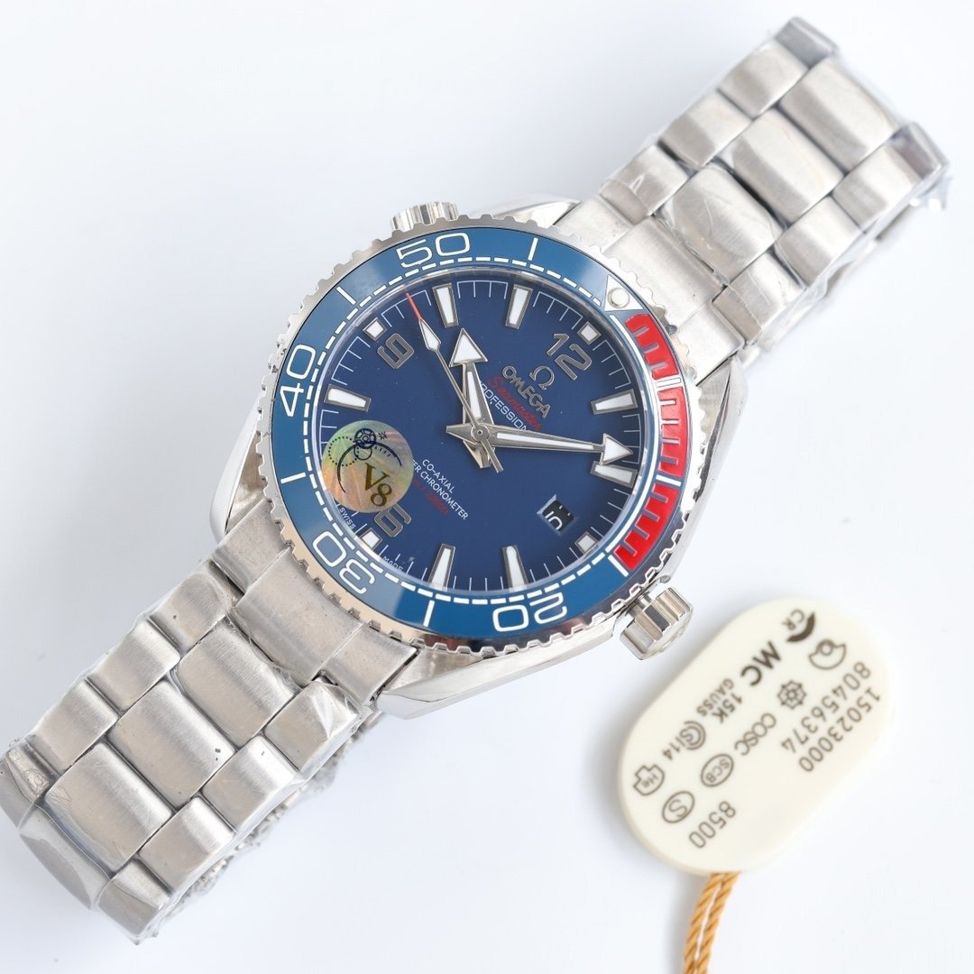 SEMASTER PLANET OCEAN 600M CERAMIC BLUE DIAL STEEL BRACELET