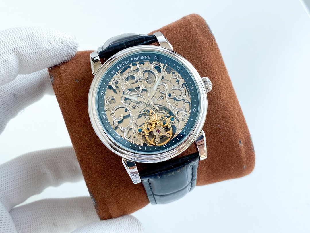 PATEK COMPLICATION STEEL CASE SKELETON DIAL