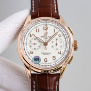 PREMIER B09 CHRONOGRAPH 40MM STAINLESS STEEL LEATHER