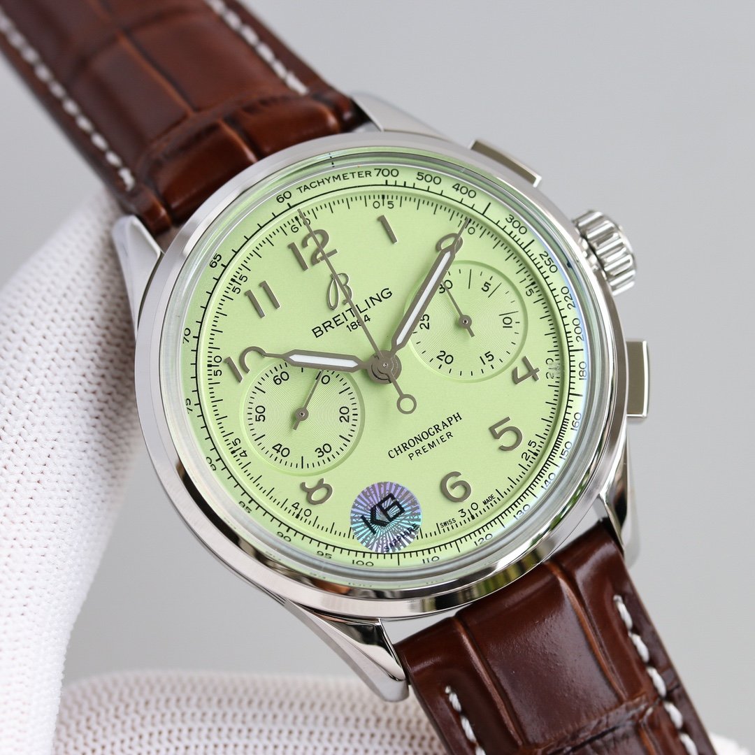 PREMIER B09 CHRONOGRAPH 40MM STAINLESS STEEL LEATHER