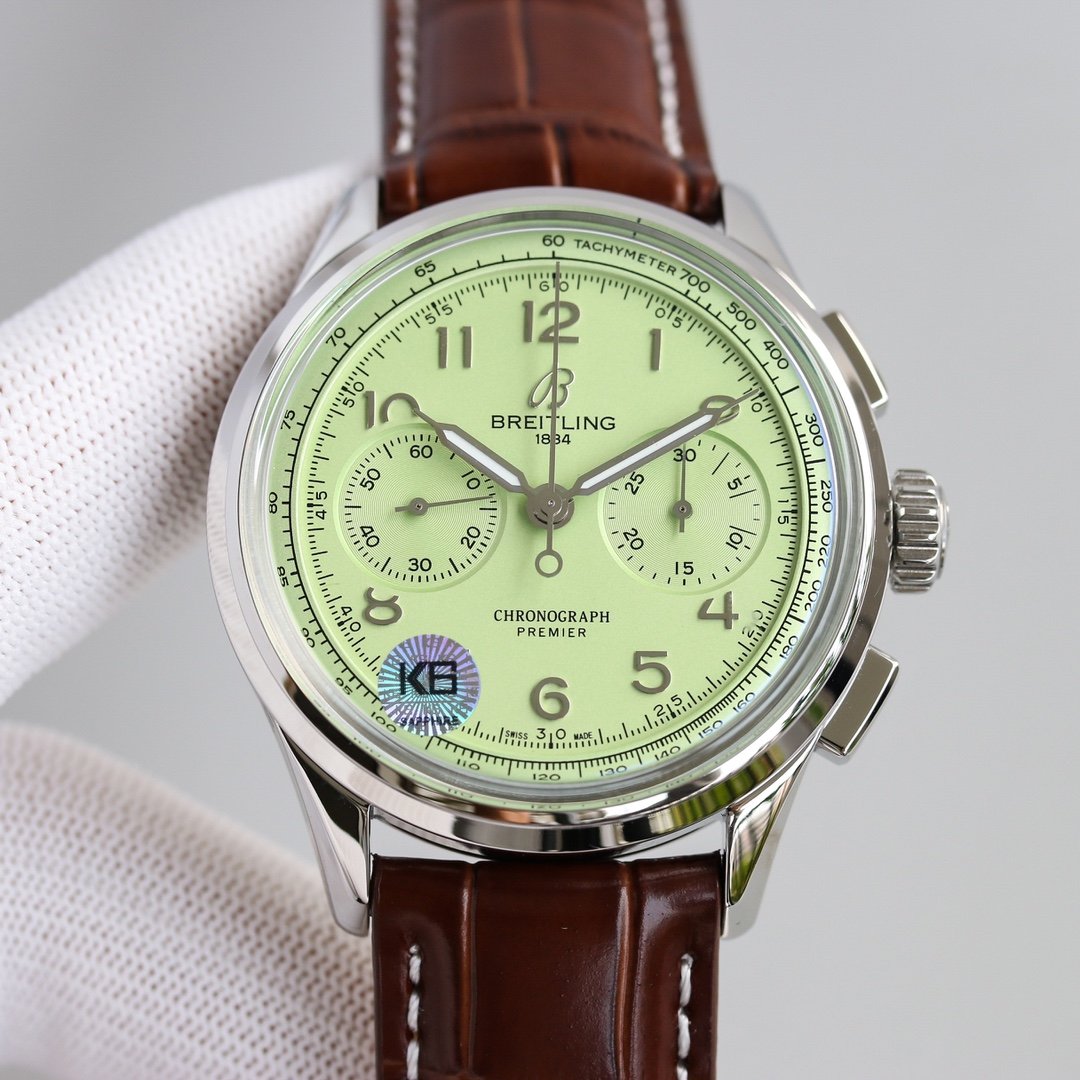 PREMIER B09 CHRONOGRAPH 40MM STAINLESS STEEL LEATHER