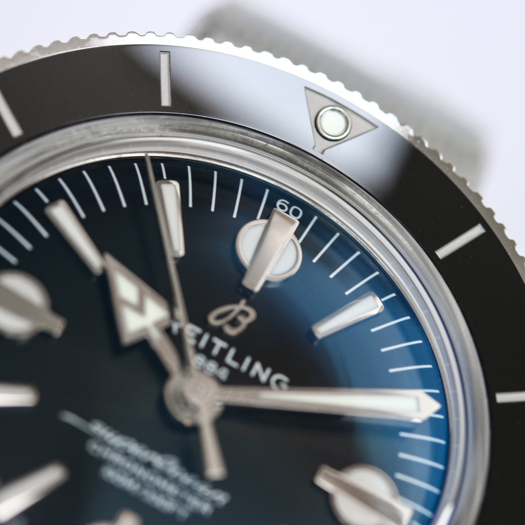 SUPEROCEAN HERITAGE 44MM STEEL CASE BLACK CERAMIC