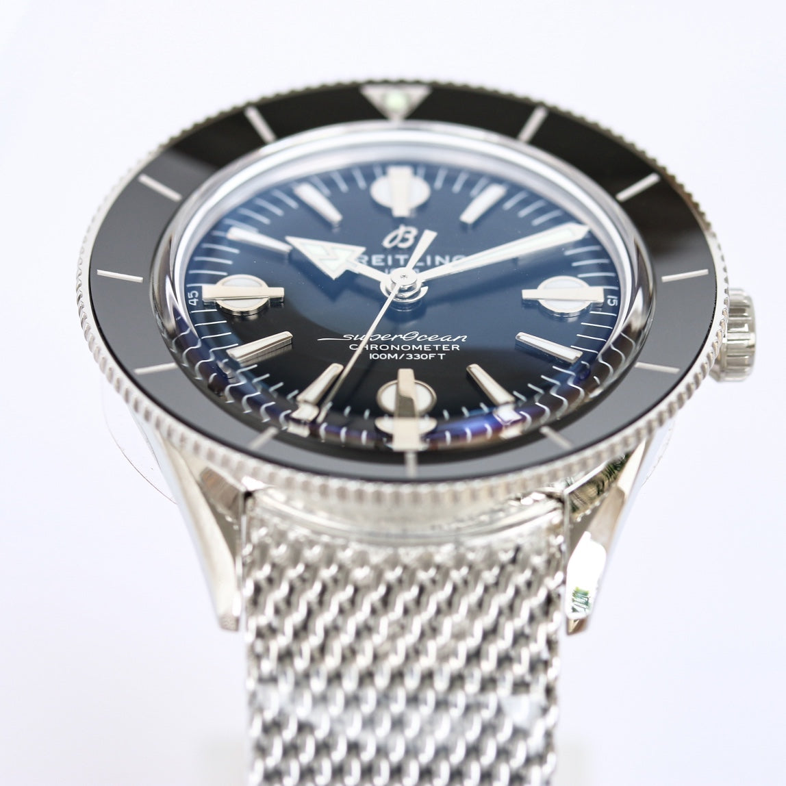 SUPEROCEAN HERITAGE 44MM STEEL CASE BLACK CERAMIC