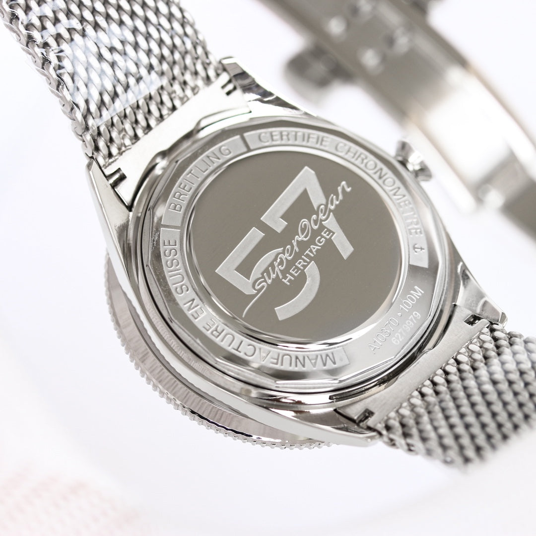 SUPEROCEAN HERITAGE 44MM STEEL CASE BLACK CERAMIC
