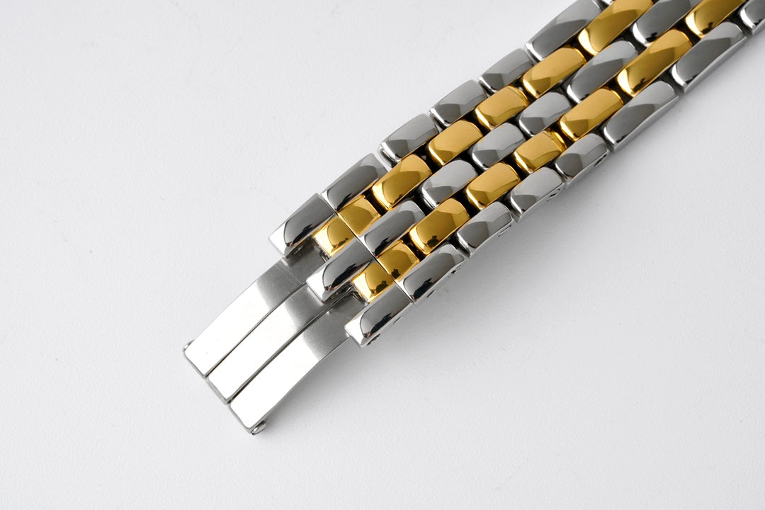 PANTHERE 27MM GOLD SILVER CASE WHITE DIAL