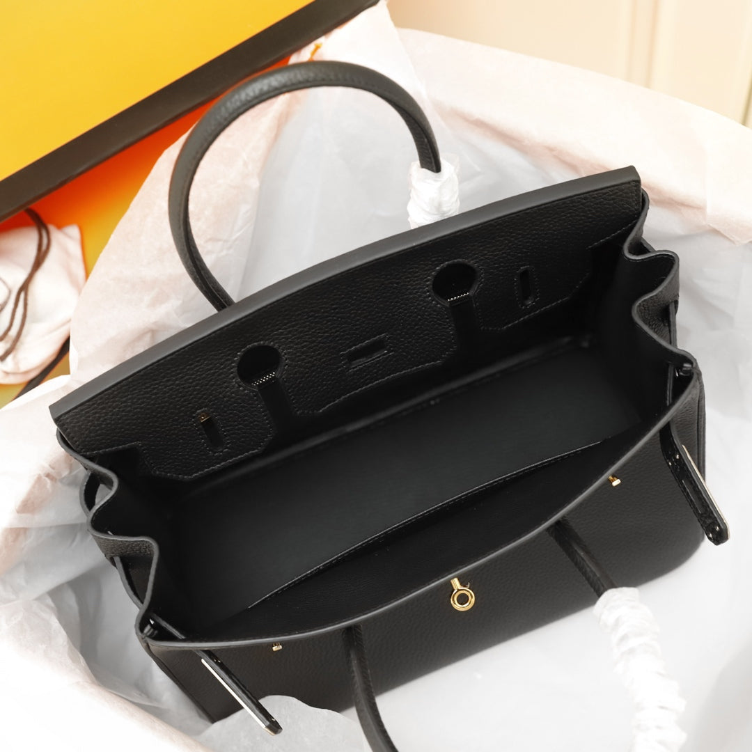 HM BIRKIN BAG 30 BLACK TOGO LEATHER