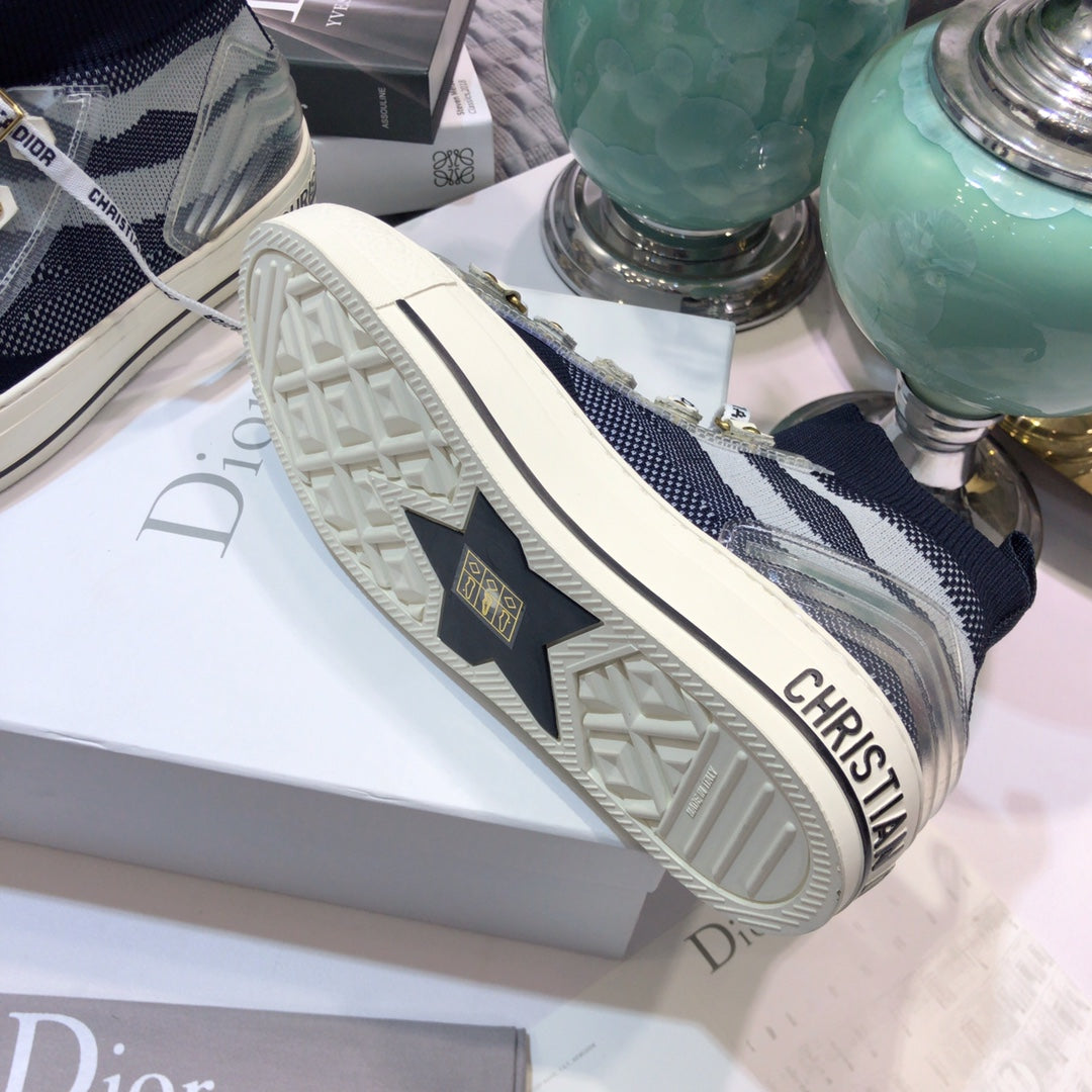 Dior 2026 Knitted High-Top Sneakers Fabric 966665