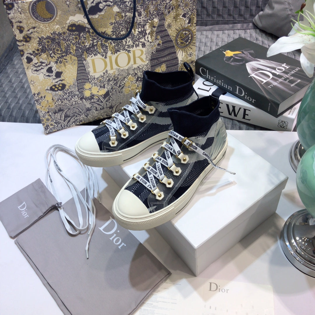 Dior 2026 Knitted High-Top Sneakers Fabric 966665