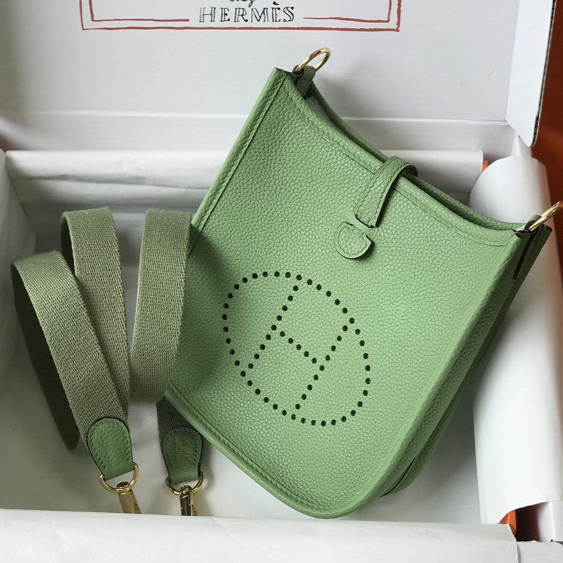 Mini Evelyne 18cm Dark Green Togo Ghw