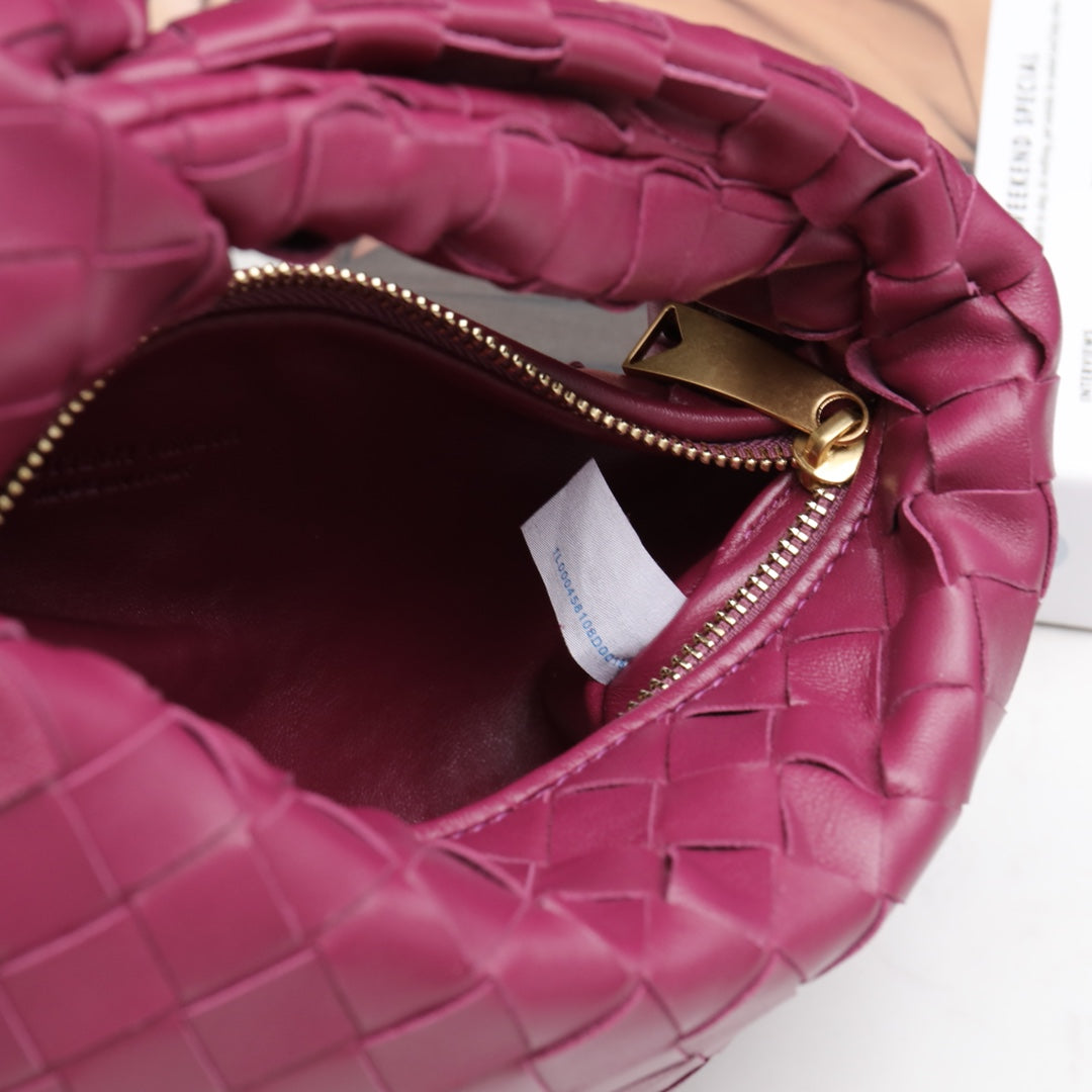 mini jodie 28 burgundy lambskin