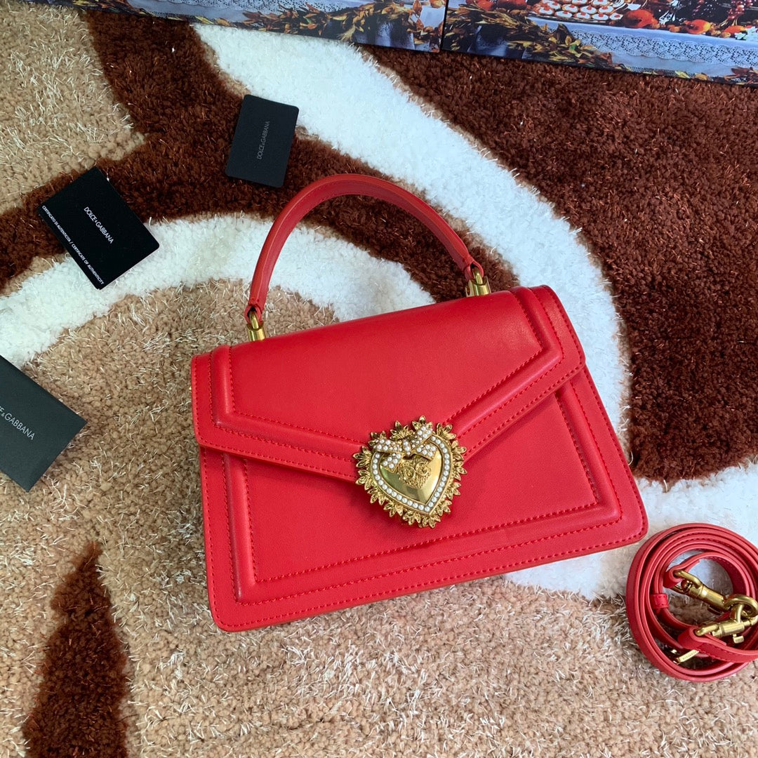 devotion 24 top-handle red calfskin