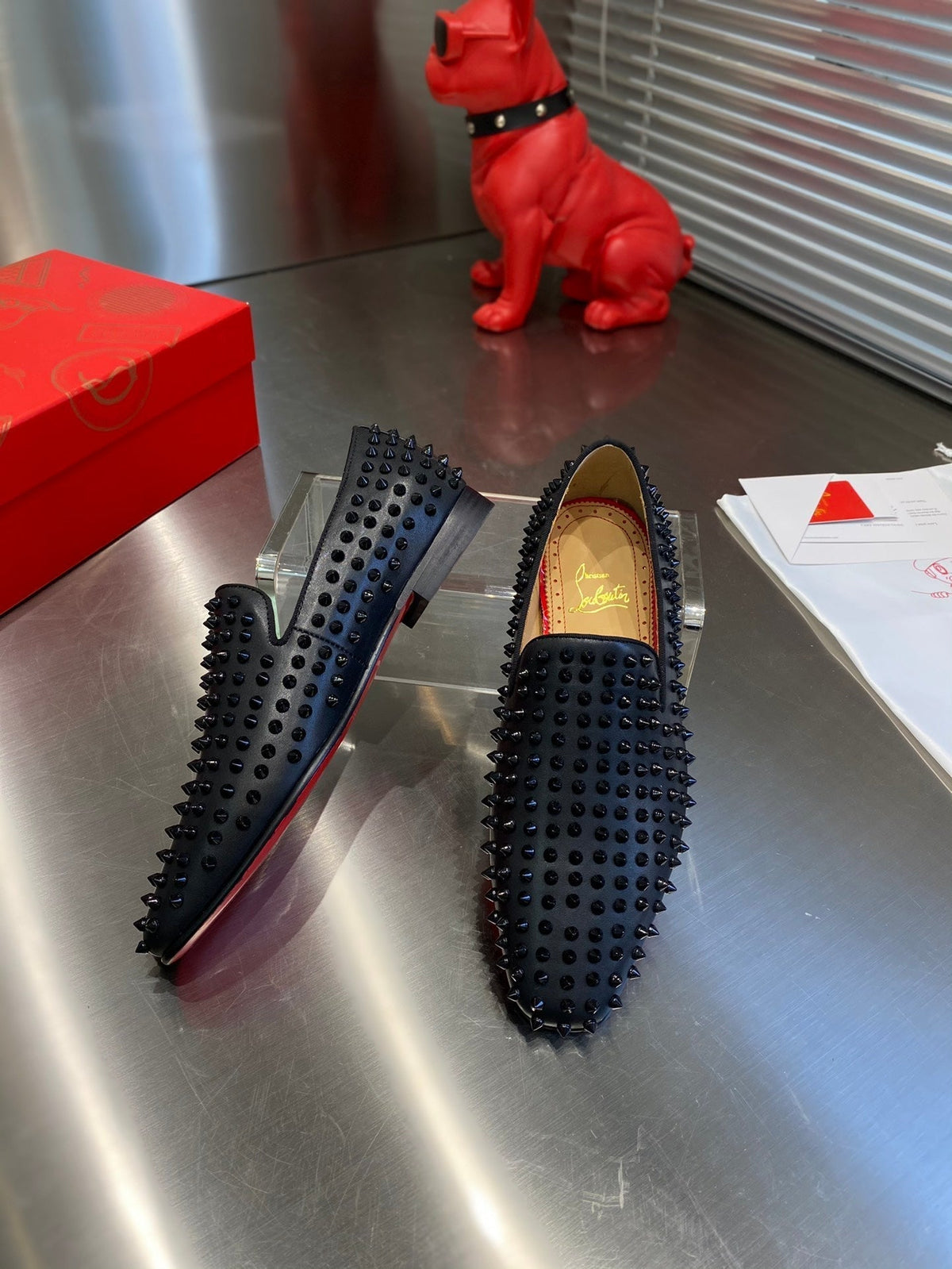 CL Dandelion Spikes Loafers Cowhide and Spikes 242406