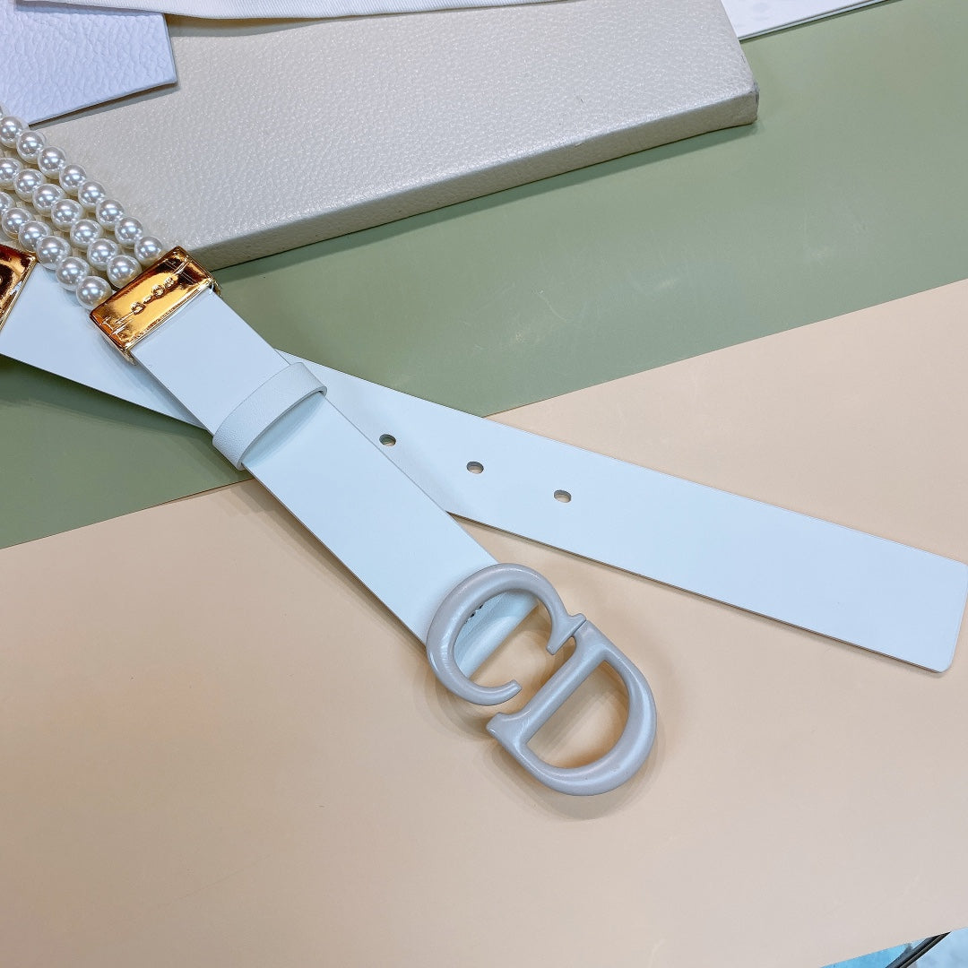 Dior 2026 C'est Belt 30mm Smooth Calfskin