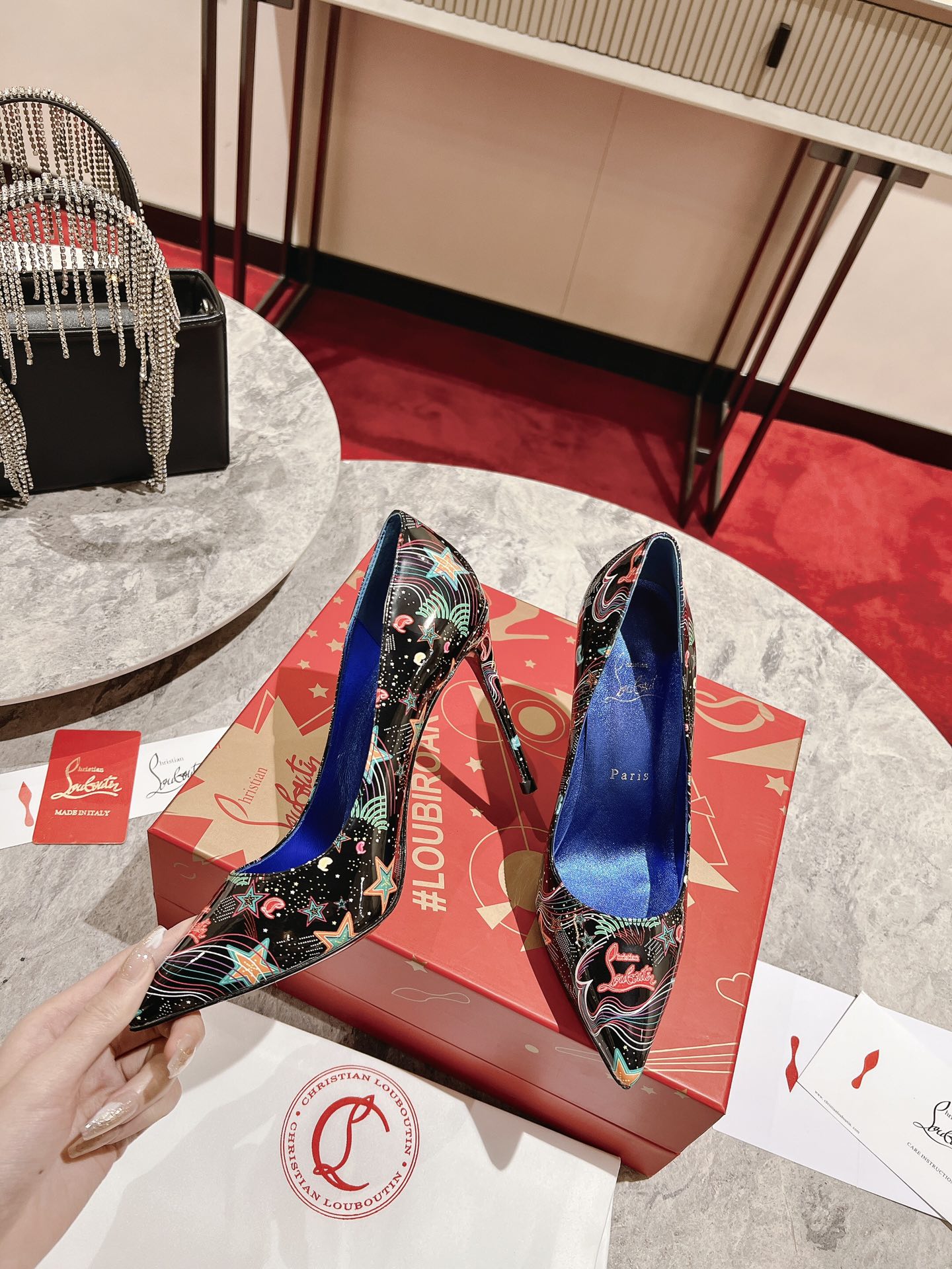CL Kate Pumps Starlight By Night Patent Leather Multicolor