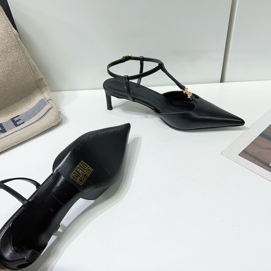 cl kitten t-bar 75 black calfskin