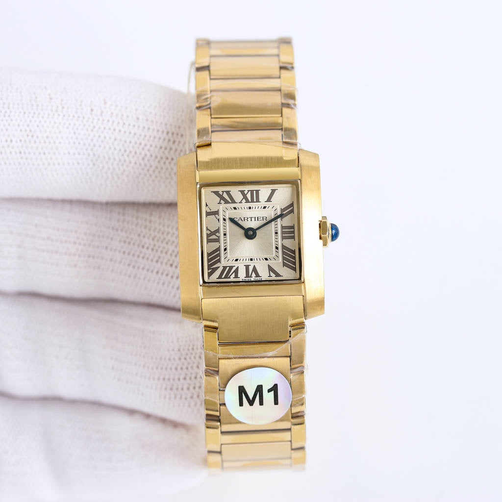 TANK FRANCAISE GOLD GREY DIAL