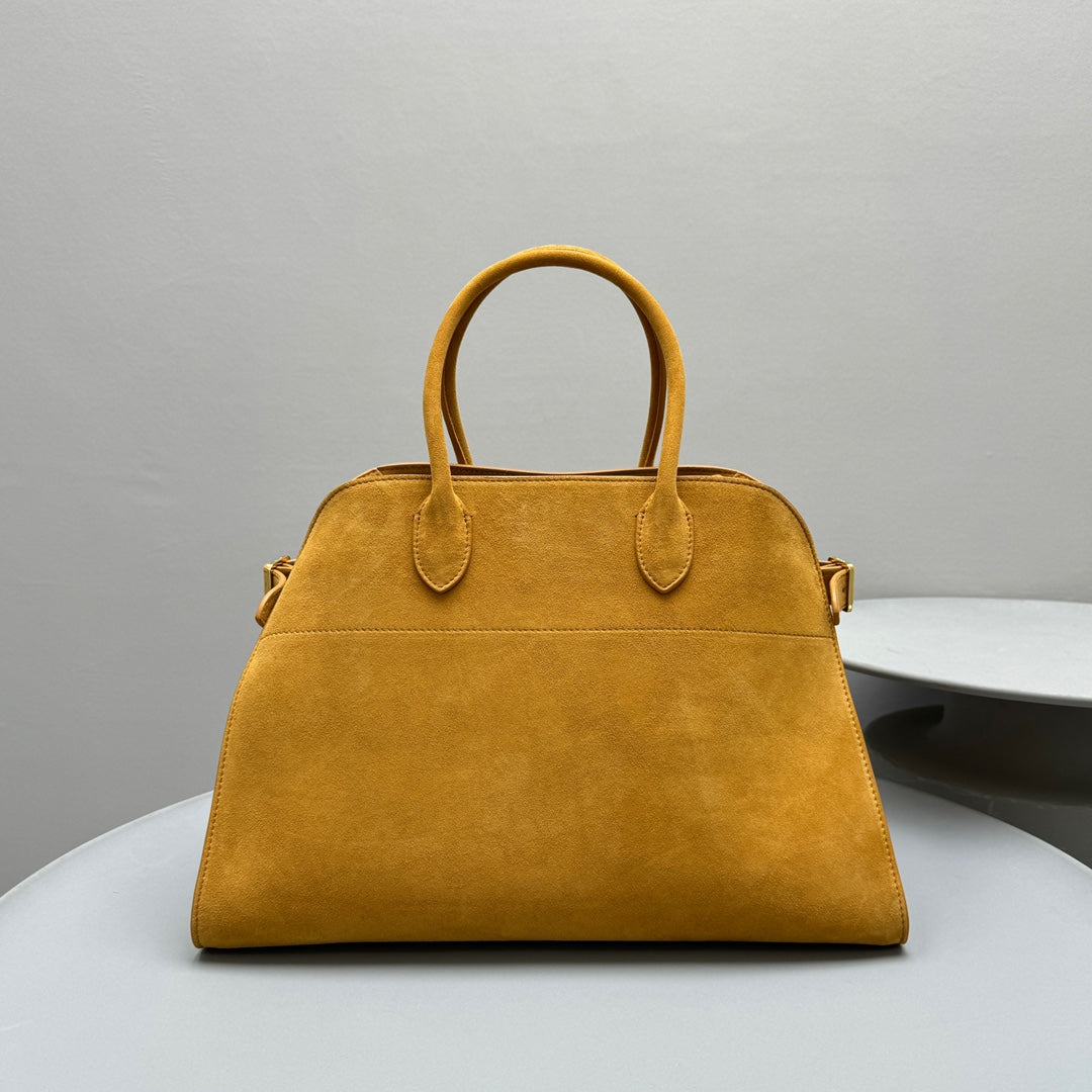 The Row Margaux 15 38cm Tote Bag In Suede