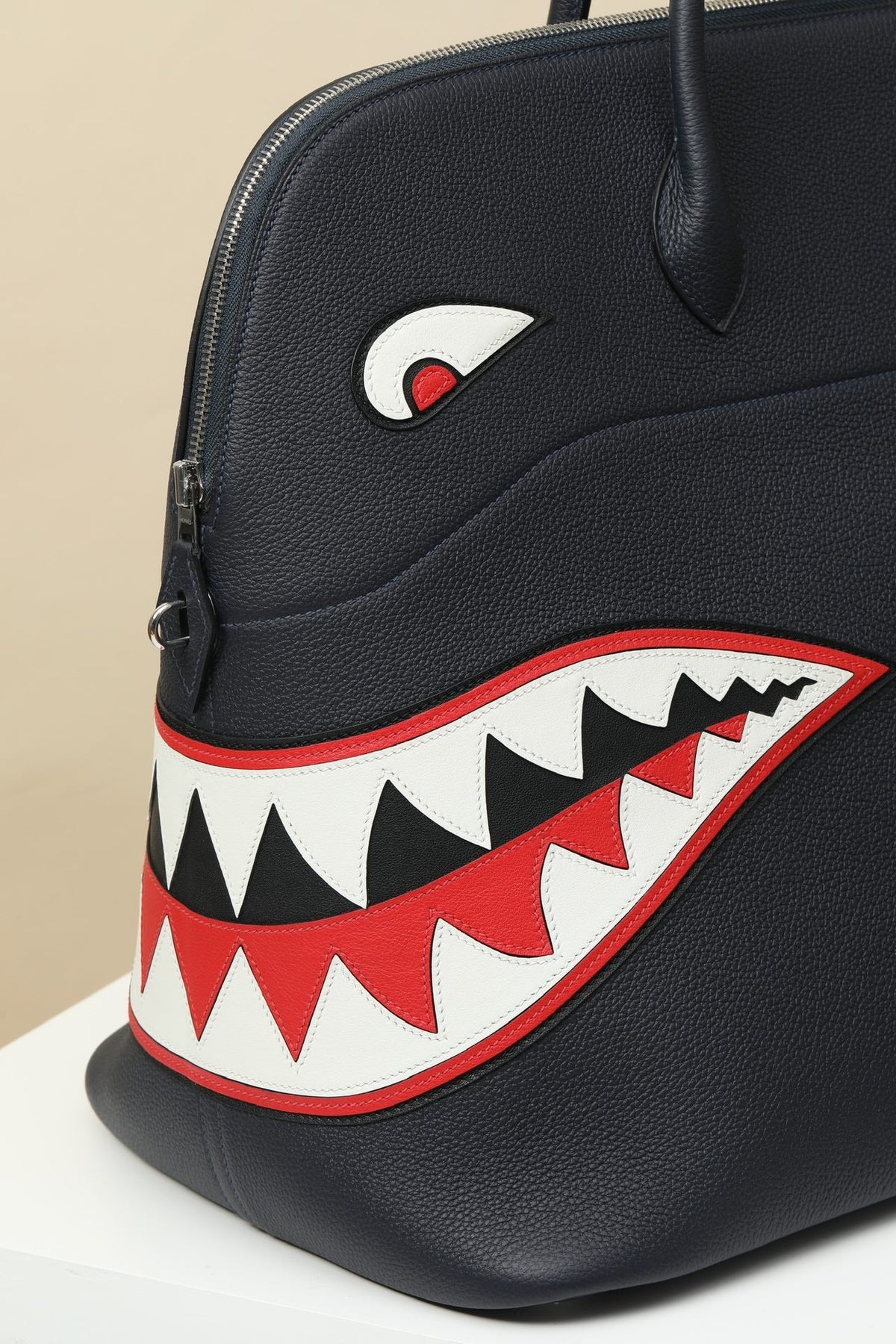 High-end Hermes 2026 Bolide Bowling Shark Bag 45cm Togo Leather