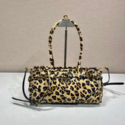 TOP HANDLE BAG 32 IN LEOPARD PRINT LEATHER