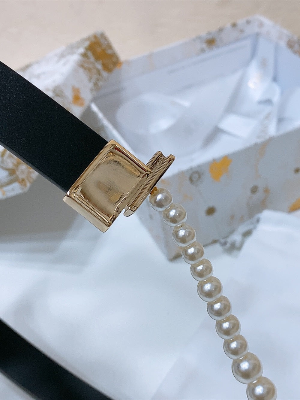 Dior 2026 Montaigne Pearls Belt 18mm 184997