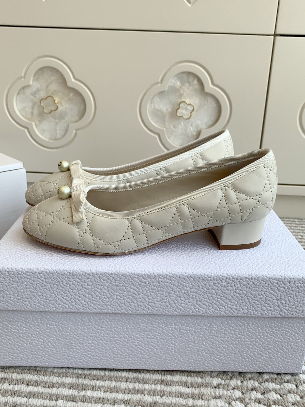 Dior 2026 Bow Pump 30mm Sheepskin 884802