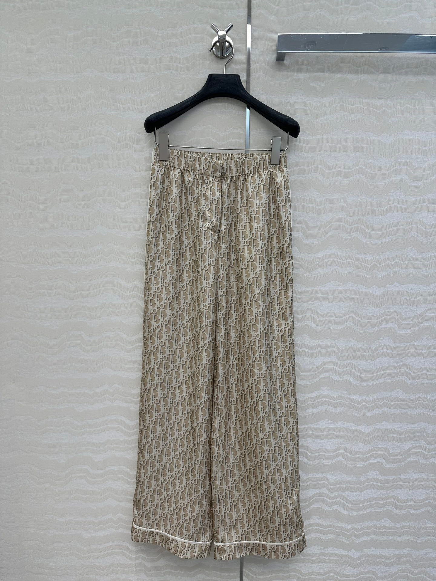 CD Pijama Trouser Beige Silk