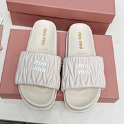 Miumiu 2026 Embroidered Slipper Sheepskin 935601