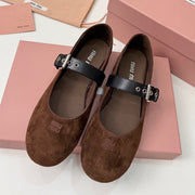 Miumiu 2026 Ballet Flats Suede Sheepskin 956925