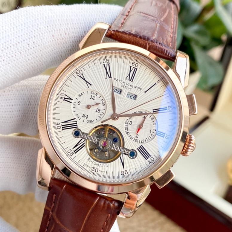 PATEK ANNUAL CALENDAR 42MM LEATHER STRAP