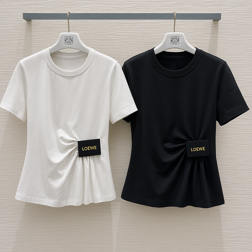 Loewe 2025 Draped T-Shirt Cotton