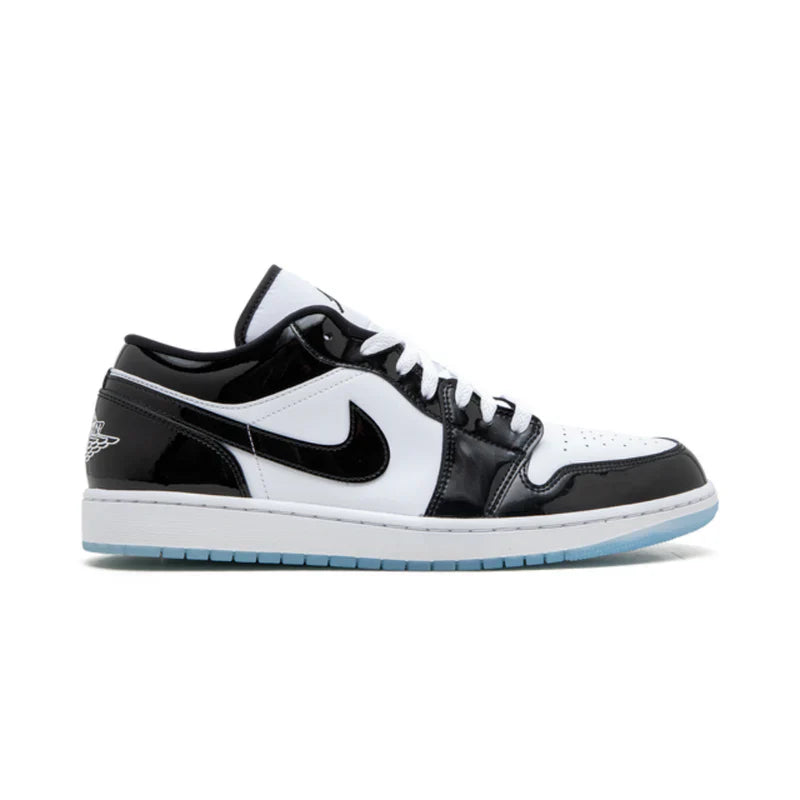 Nike Jordan 1 Black White Patent Leather Cowhide